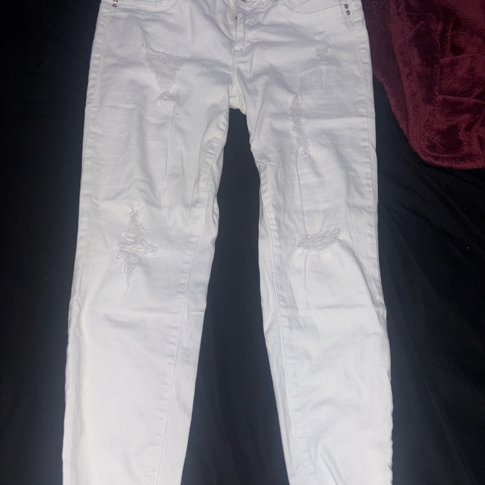 YMI White Straight Leg Jeans